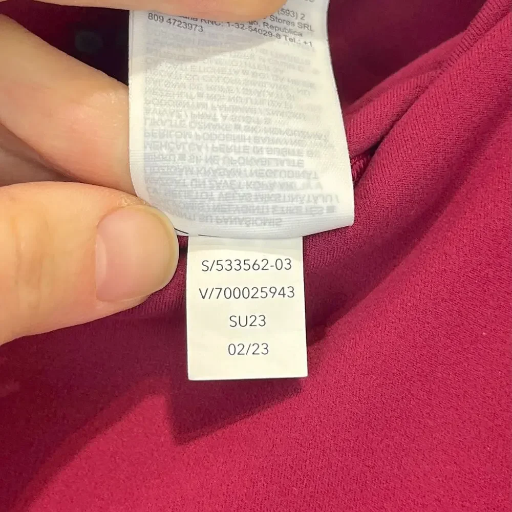 ATHLETA Elation Pants 533562 Pull On Crop Stretch Nylon Berry Red 2X Plus - Picture 9 of 10